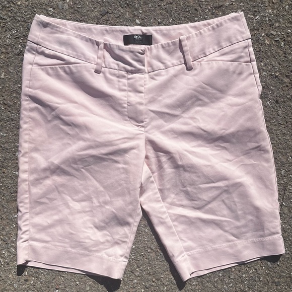 MOSSIMO SUPPLY CO LIGHT PINK BERMUDA CHINO SHORTS 8 WOMENS - Picture 1 of 4